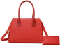 2 IN 1 FASHION OSTRICH HANDBAG SET