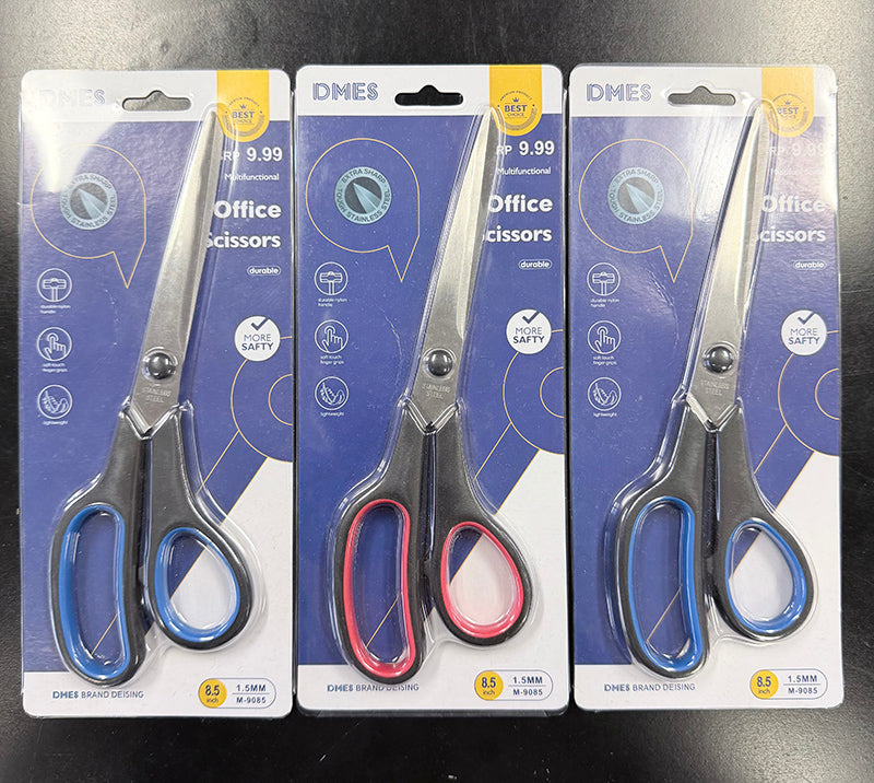 3-Pack DMES M-9085 Office Scissors