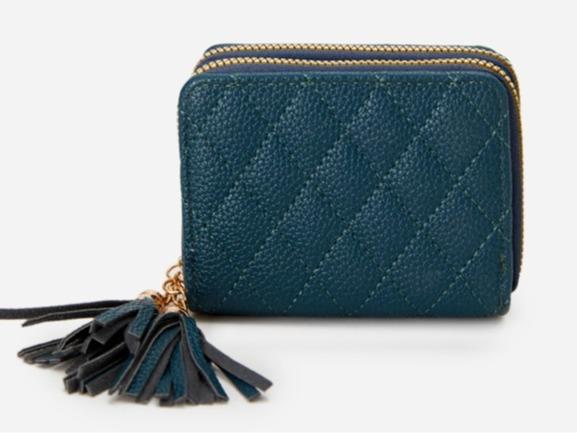 Small Double Zipper Wallet