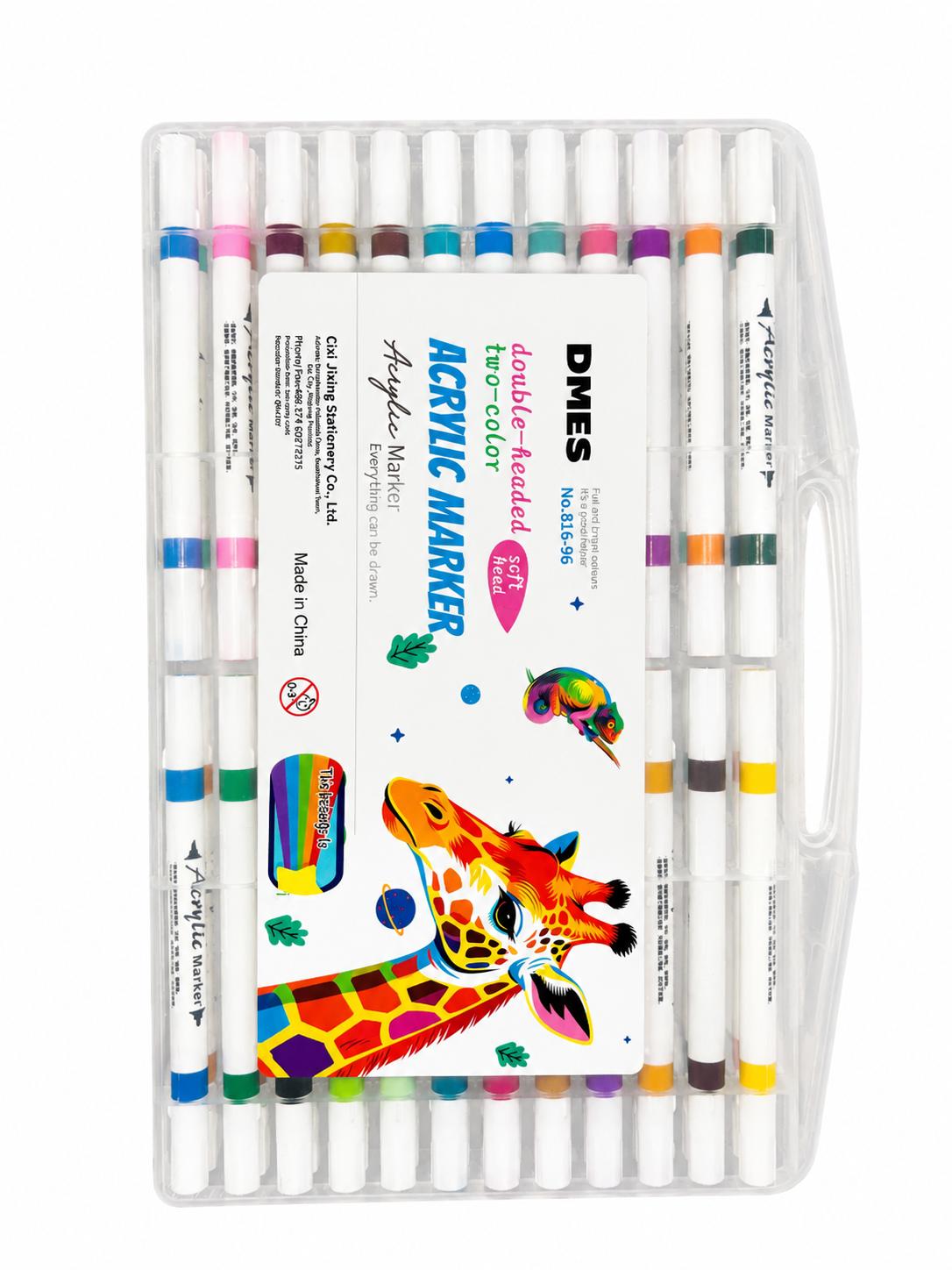 48 pieces Double Headed Acrylic Marker No.816-96