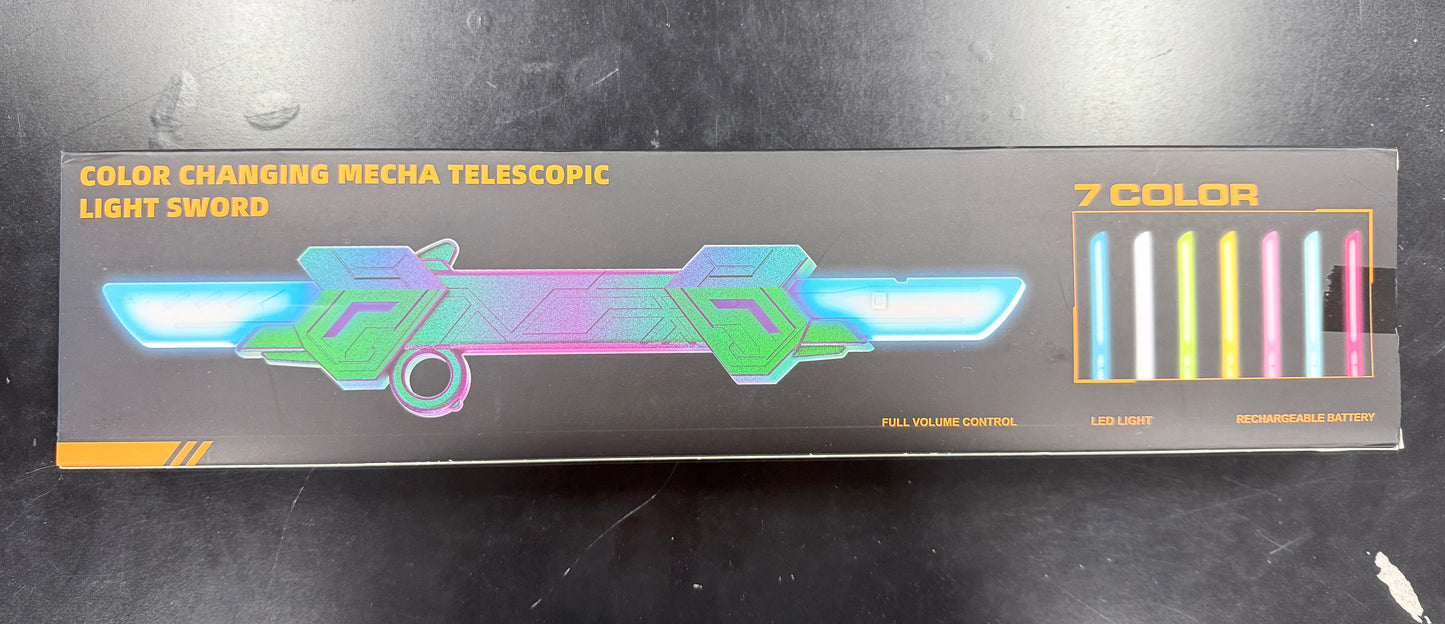 MS107 Color Changing Mecha Telescopic Light Sword Random Color