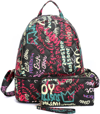 MULTI GRAFFITI BACKPACK 2-IN-1 SET