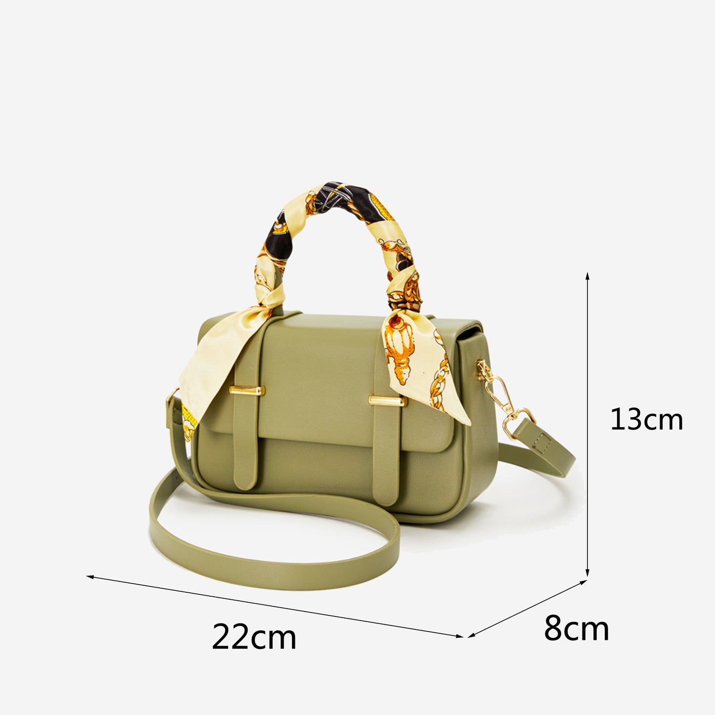 SCARF TOP HANDLE SATCHEL 2-IN-1 SET