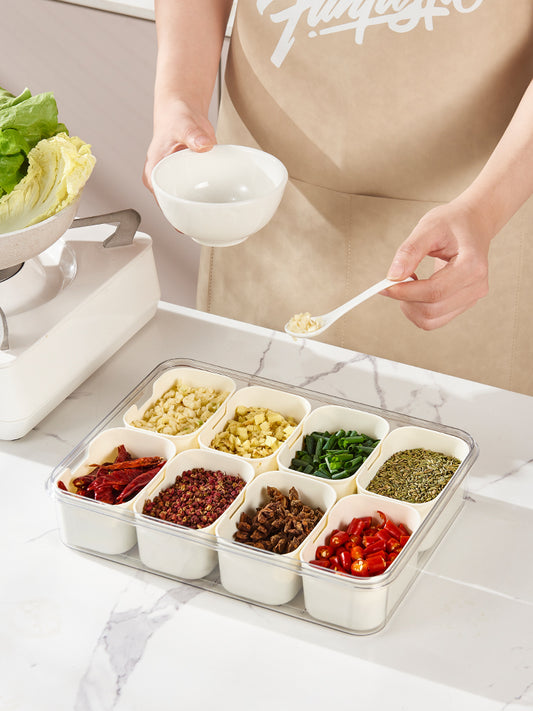 Kitchen Divided Storage Boxes Set