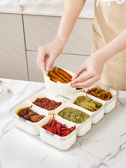 Kitchen Divided Storage Boxes Set