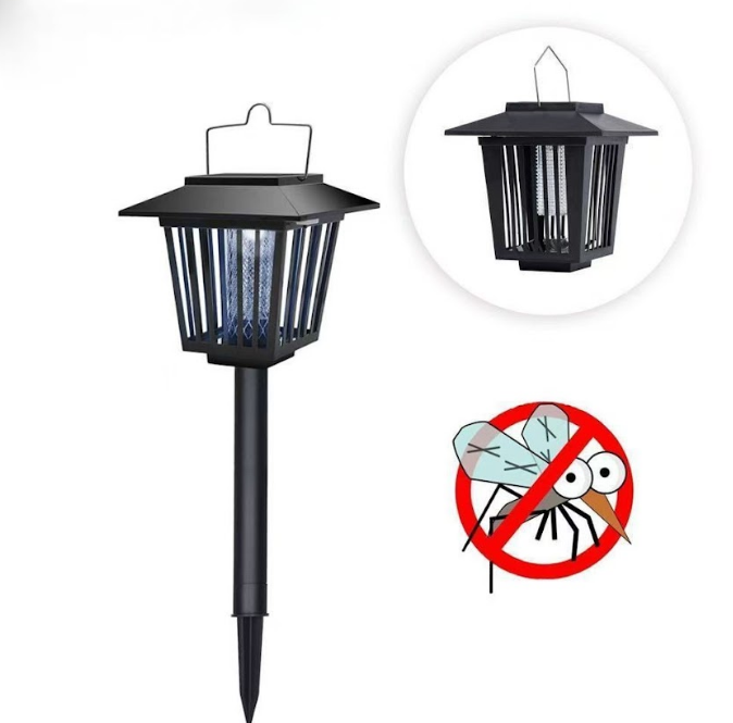 Square Mosquito Killer Lamp, Solar Bug Zapper LED & UV Light